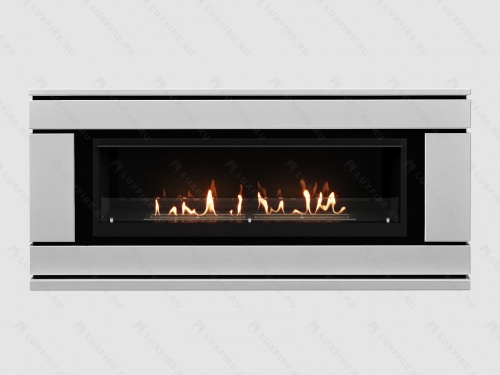 Каминный портал МДФ "Вега 2000" с биокамином Lux Fire "Фаер Бокс Вега-1" (белый) Каминный портал МДФ "Вега 2000" с биокамином Lux Fire "Фаер Бокс Вега-1" (белый)