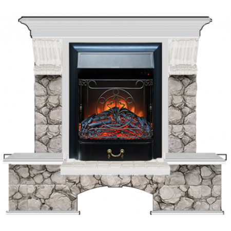 Бостон К Карелия (беленый дуб)+Majestic Black