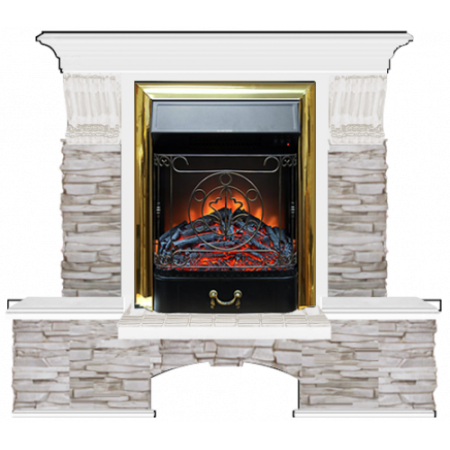 Бостон К Мисхор (белый)+Majestic Brass