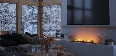 Биокамин Airtone LOG 600 black по цене 298 000 руб.