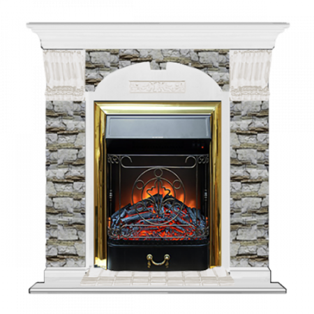 Арочный Алтай (белый)+Majestic Brass Арочный Алтай (белый)+Majestic Brass