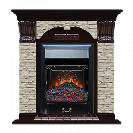 Арочный Грот однотонный (венге)+Majestic Black