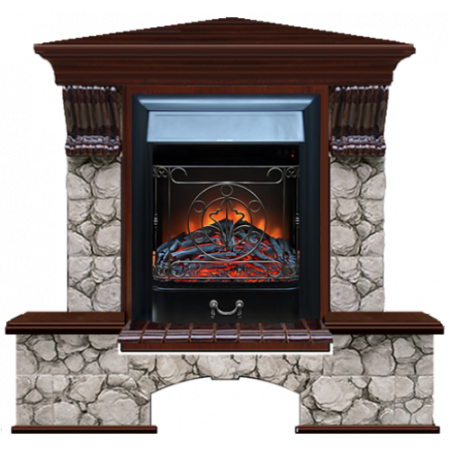 Бостон К Карелия угловой (красное дерево)+Majestic Black Бостон К Карелия угловой (красное дерево)+Majestic Black