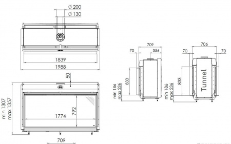 Газовый камин DRU Cosmo RCH