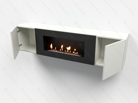 Тумба универсальная Lux Fire "Байкал" 1600, белый, с биокамином 900 по цене 73 854 руб.