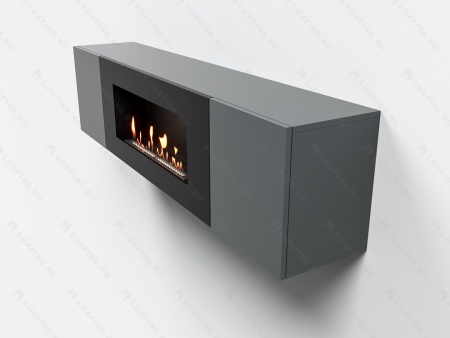 Тумба универсальная Lux Fire "Байкал" 1600, графит, с биокамином 900 по цене 73 854 руб.